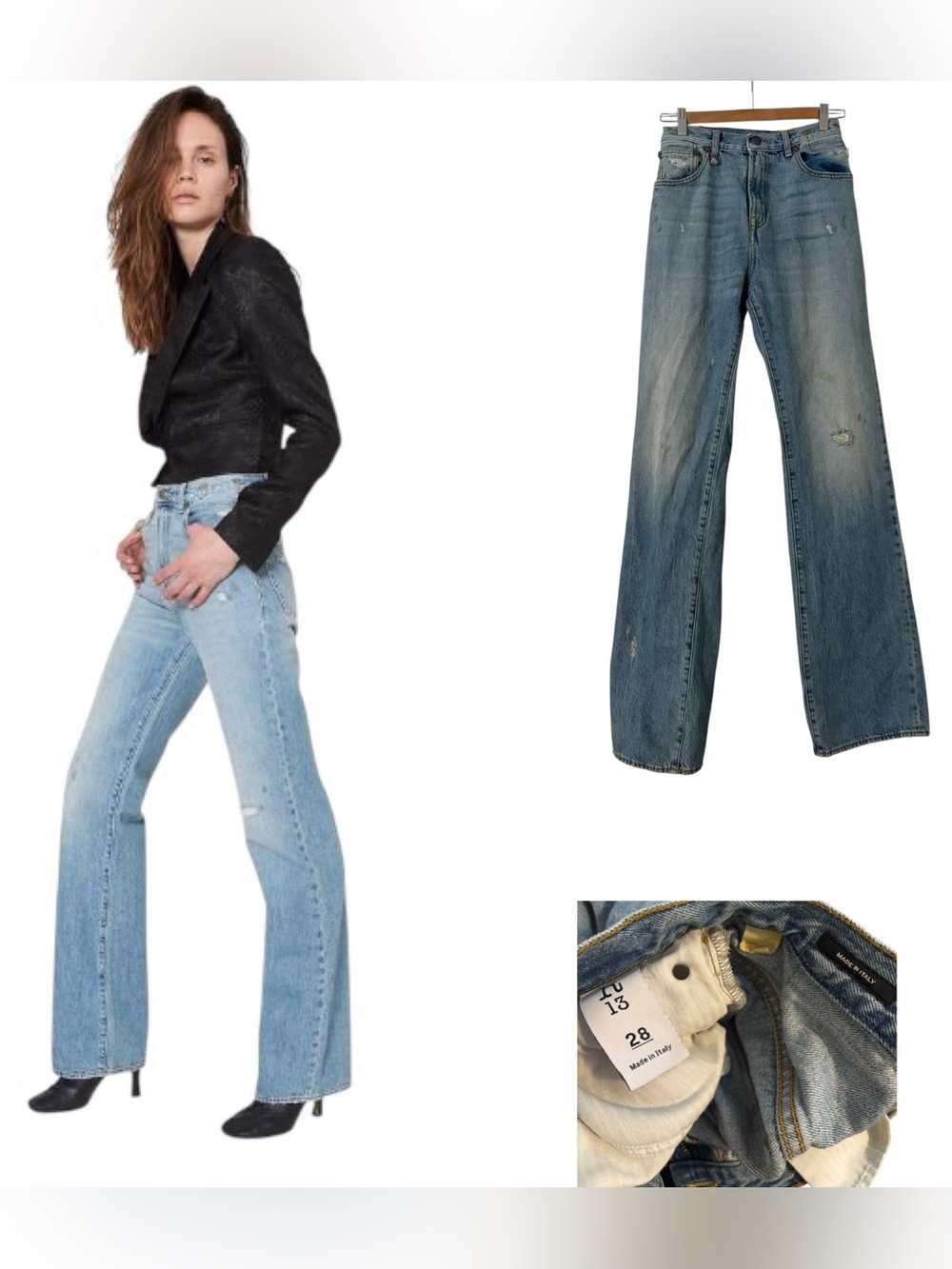 R13 Colleen Straight Leg Jean